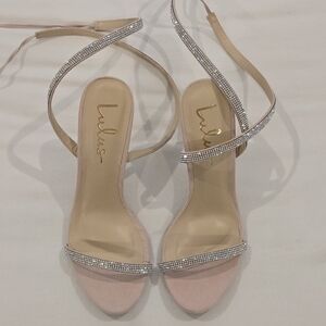 Lulus Rhinestone Strappy Heels – NWOT – Size 7.5